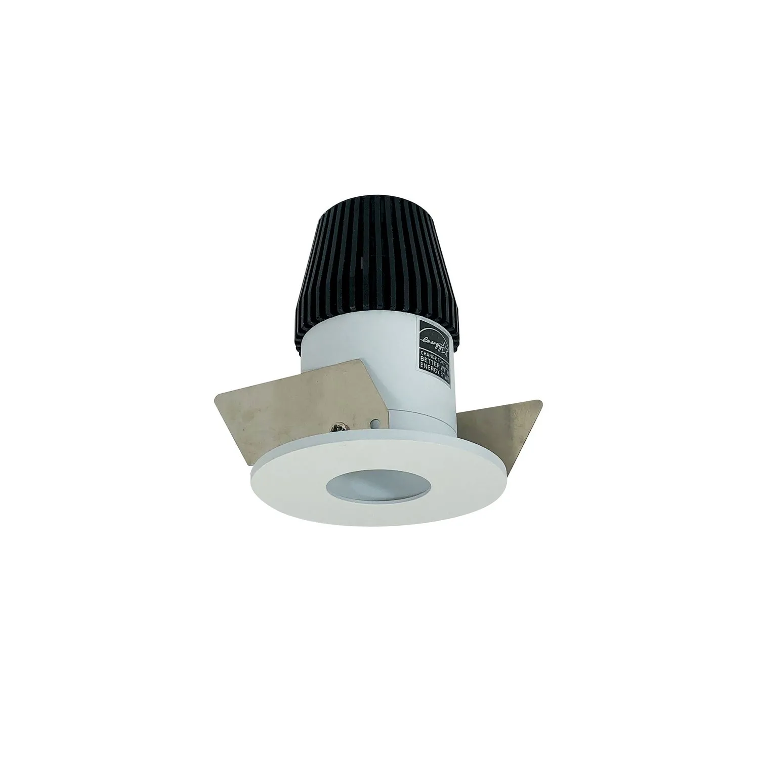 1"  in Matte Powder White Pinhole / Matte Powder White Flange Finish by Nora Lighting