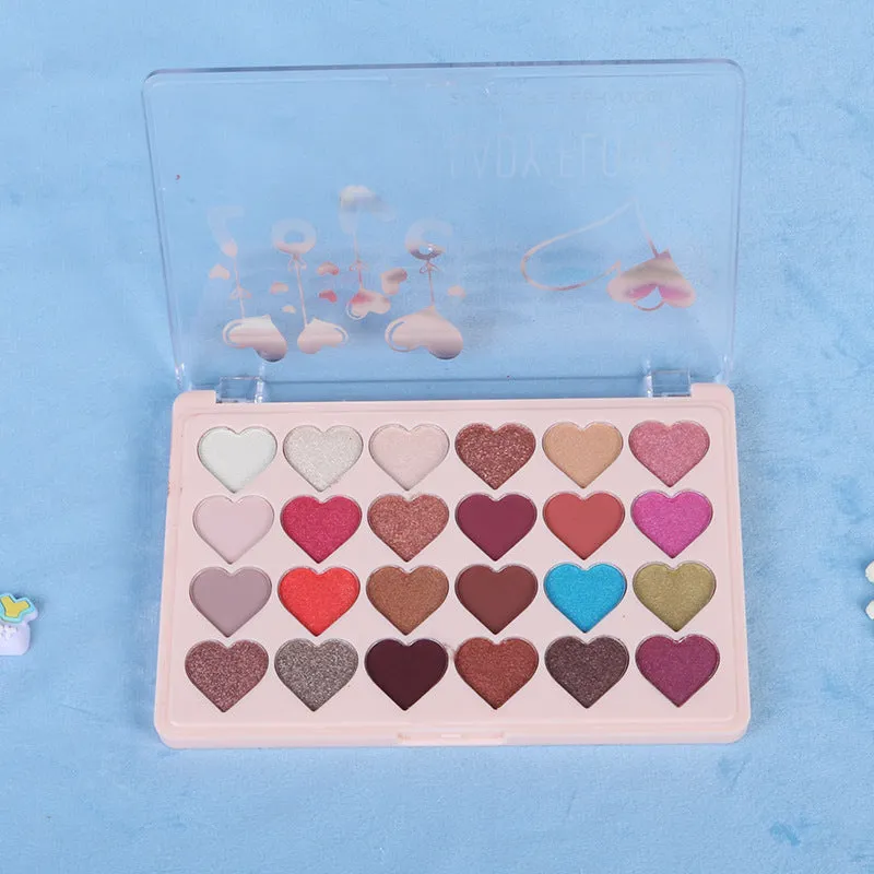 24 Color Pearlescent Matte Eye Shadow Palette