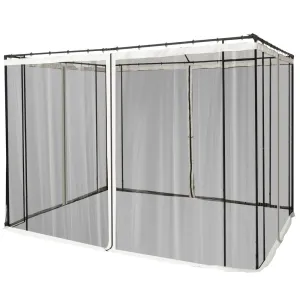 302 x 207cm Universal Replacement Gazebo Mesh Netting Screen Walls