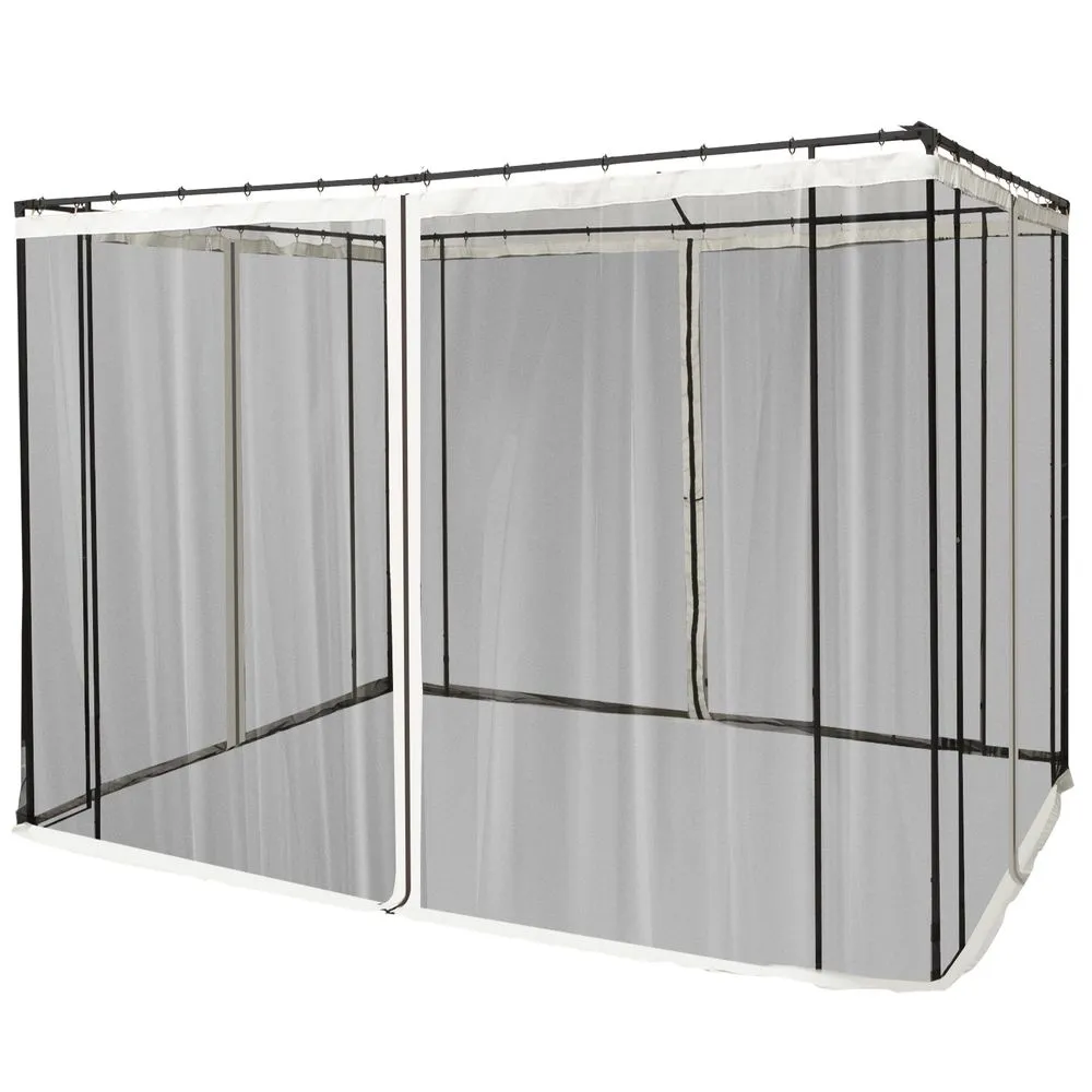 302 x 207cm Universal Replacement Gazebo Mesh Netting Screen Walls