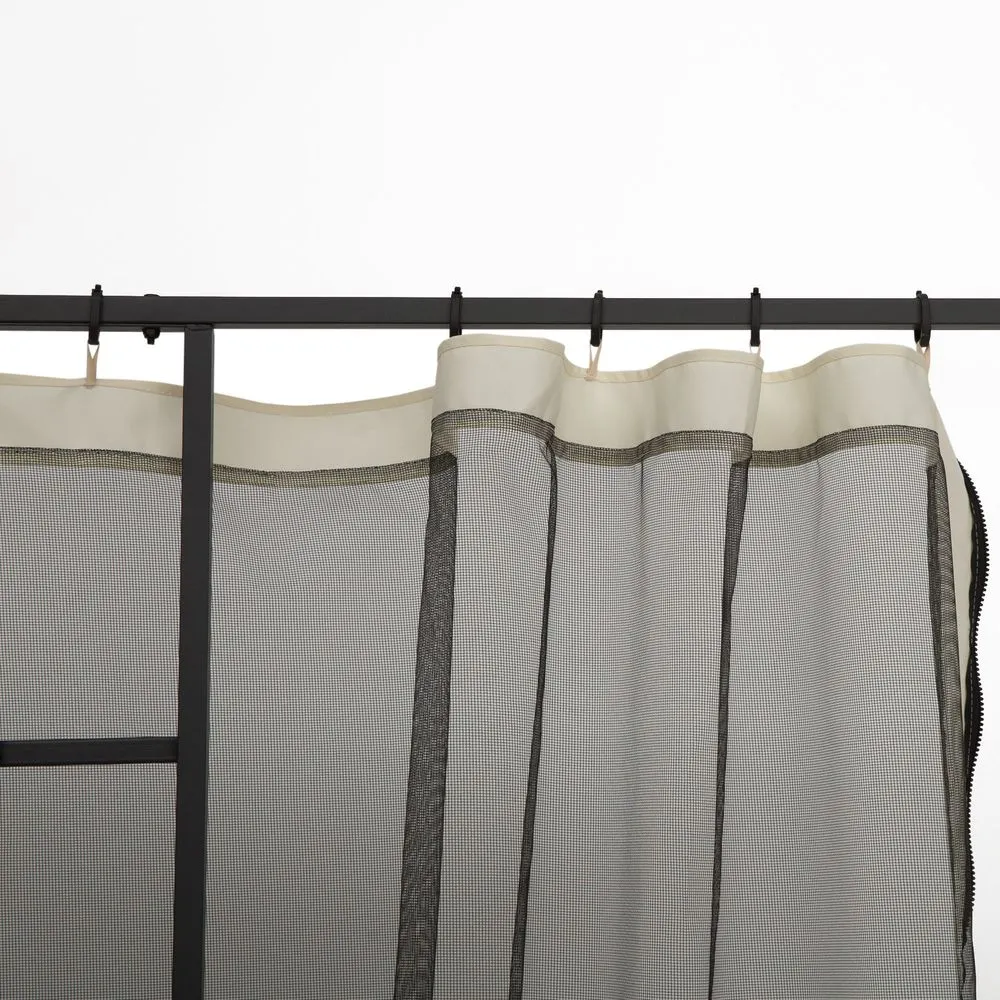 302 x 207cm Universal Replacement Gazebo Mesh Netting Screen Walls