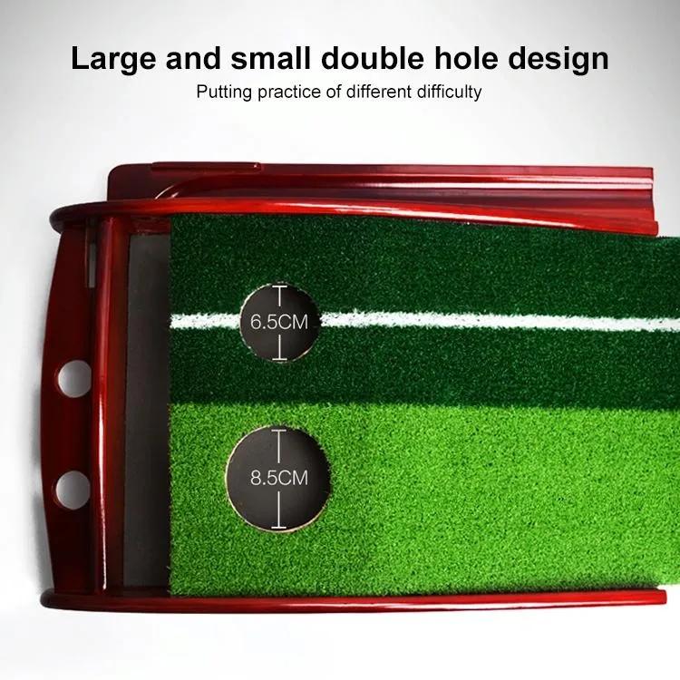 3m Golf Solid Wood Putter Trainer Practice Set Training Mat