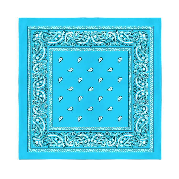 4 Pack XL Cotton Paisley Bandanas - Fast FREE Shipping
