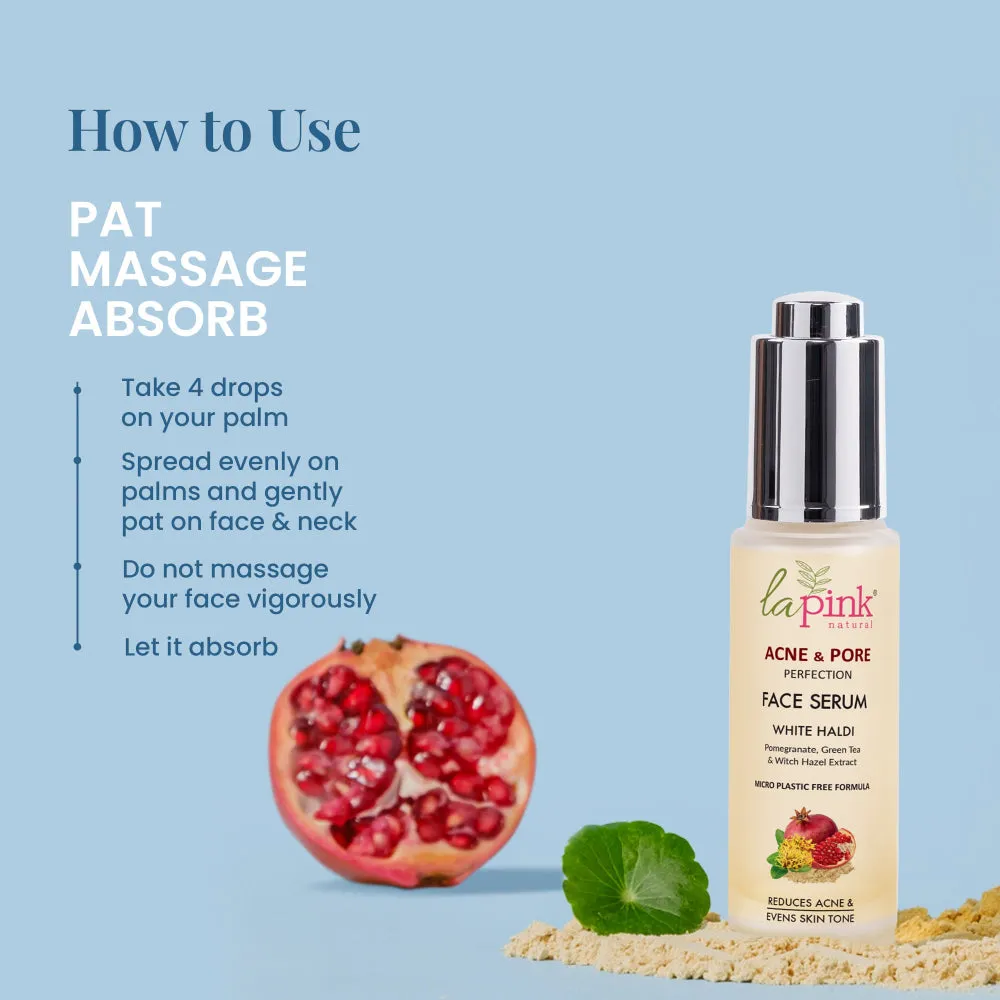 Acne & Pore Perfection Face Serum with White Haldi for Skin Radiance