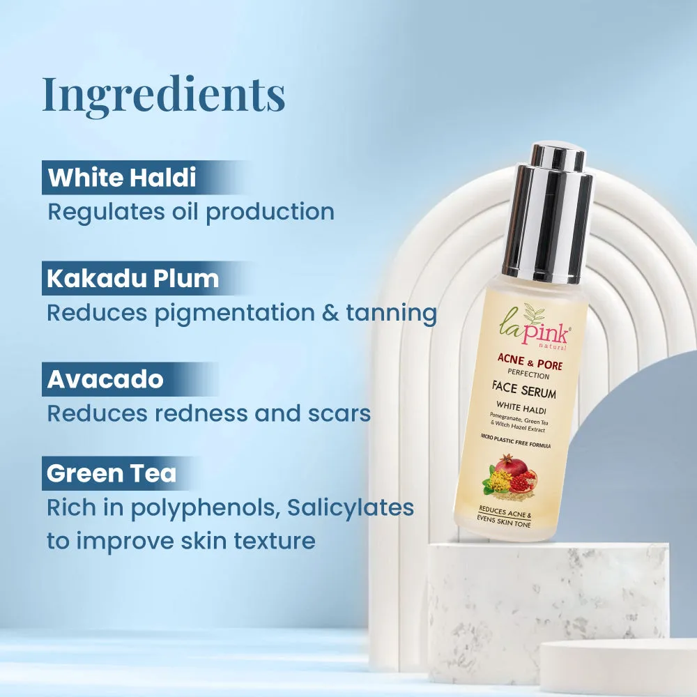 Acne & Pore Perfection Face Serum with White Haldi for Skin Radiance