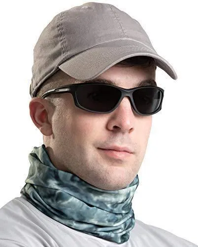 Aqua Design Fishing Hunting Masks Neck Gaiters for Men and Youth: UPF 50  Sun Mask Protection: Camo Half Face Cover Balaclava Bandana