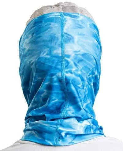Aqua Design Fishing Hunting Masks Neck Gaiters for Men and Youth: UPF 50  Sun Mask Protection: Camo Half Face Cover Balaclava Bandana