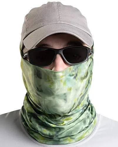 Aqua Design Fishing Hunting Masks Neck Gaiters for Men and Youth: UPF 50  Sun Mask Protection: Camo Half Face Cover Balaclava Bandana