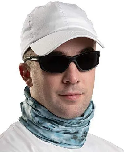 Aqua Design Fishing Hunting Masks Neck Gaiters for Men and Youth: UPF 50  Sun Mask Protection: Camo Half Face Cover Balaclava Bandana