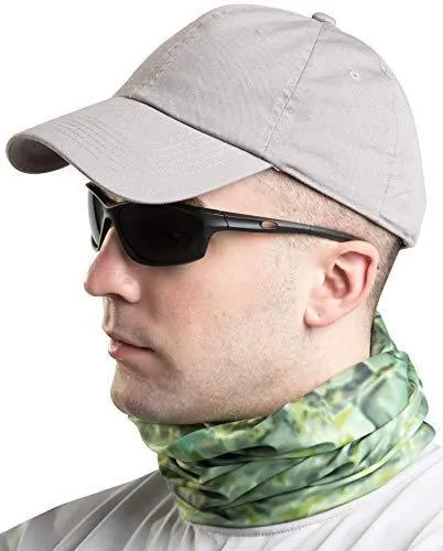 Aqua Design Fishing Hunting Masks Neck Gaiters for Men and Youth: UPF 50  Sun Mask Protection: Camo Half Face Cover Balaclava Bandana