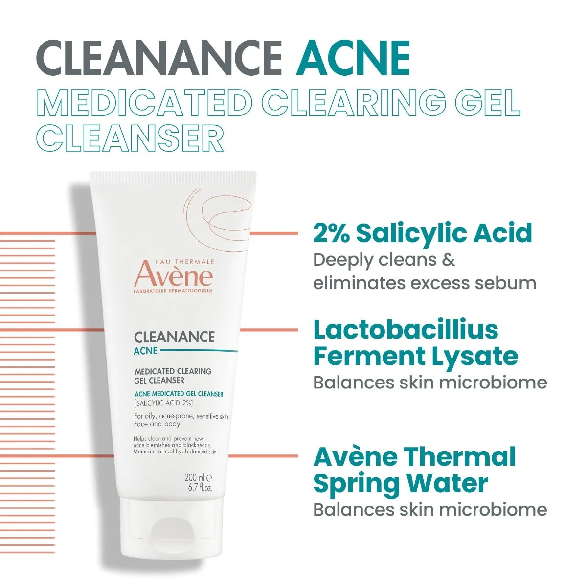 Avene Cleanance ACNE Medicated Clearing Gel Cleanser 6.76Oz