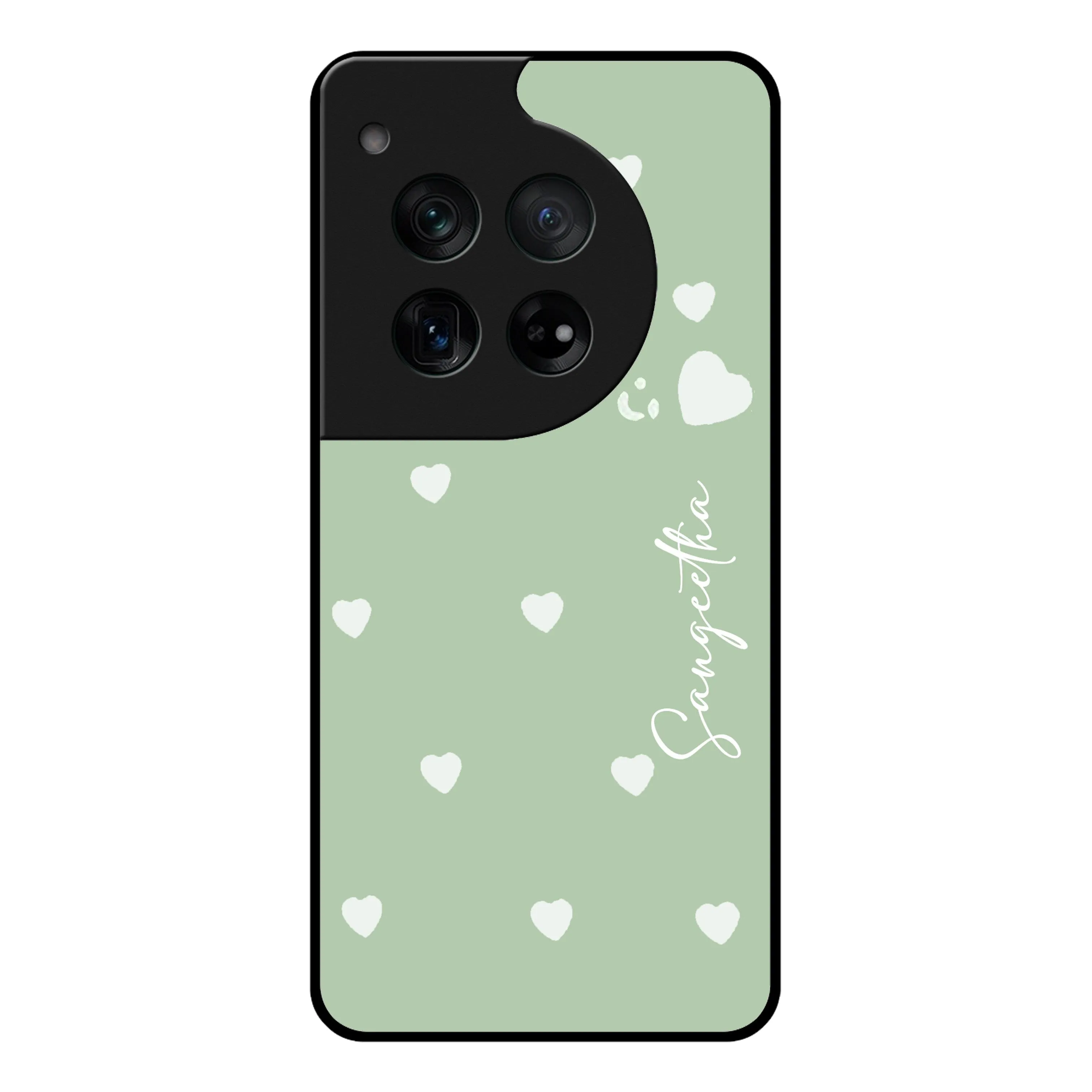 Be Loved Glossy Customised Metal Case Cover Mint Green For OnePlus