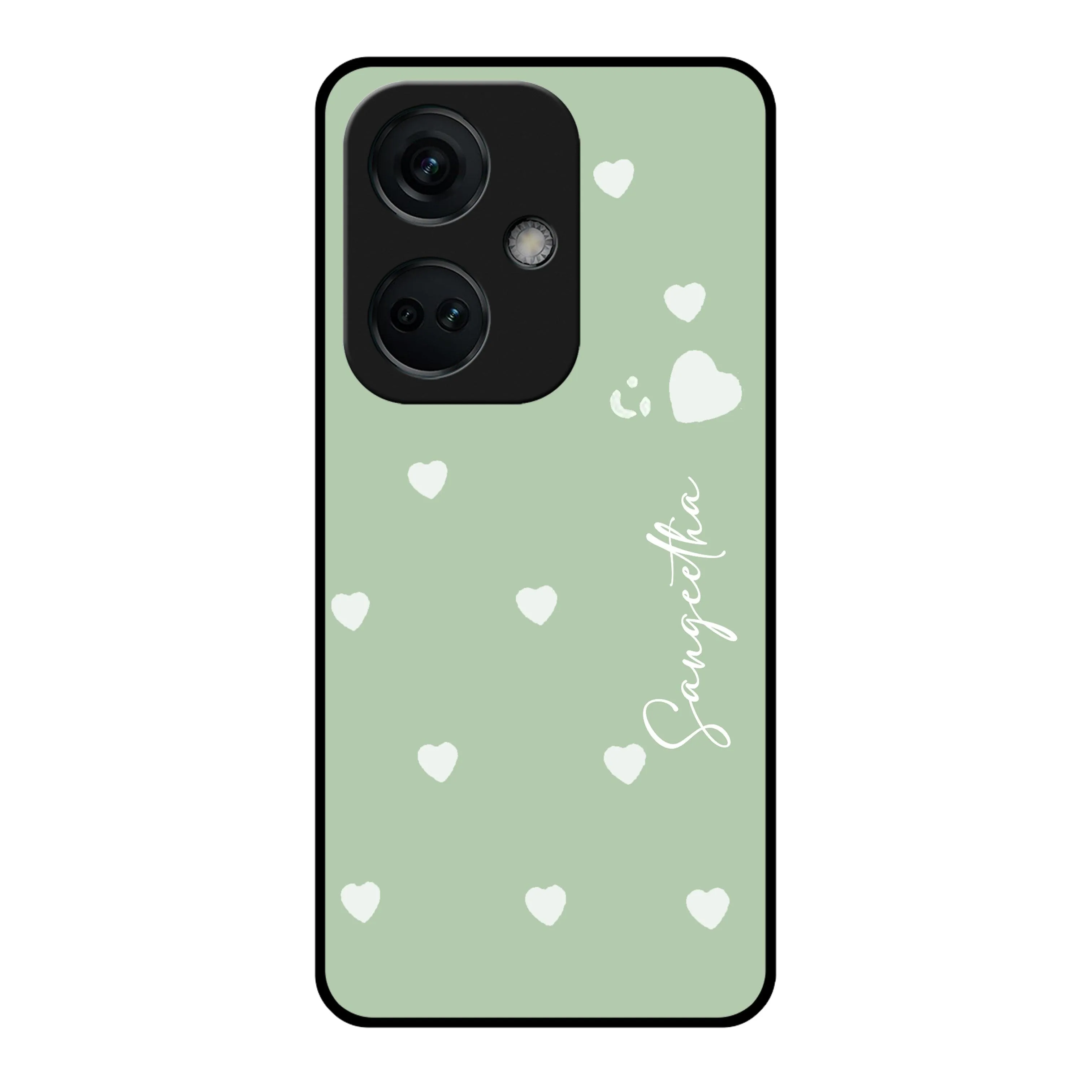 Be Loved Glossy Customised Metal Case Cover Mint Green For OnePlus