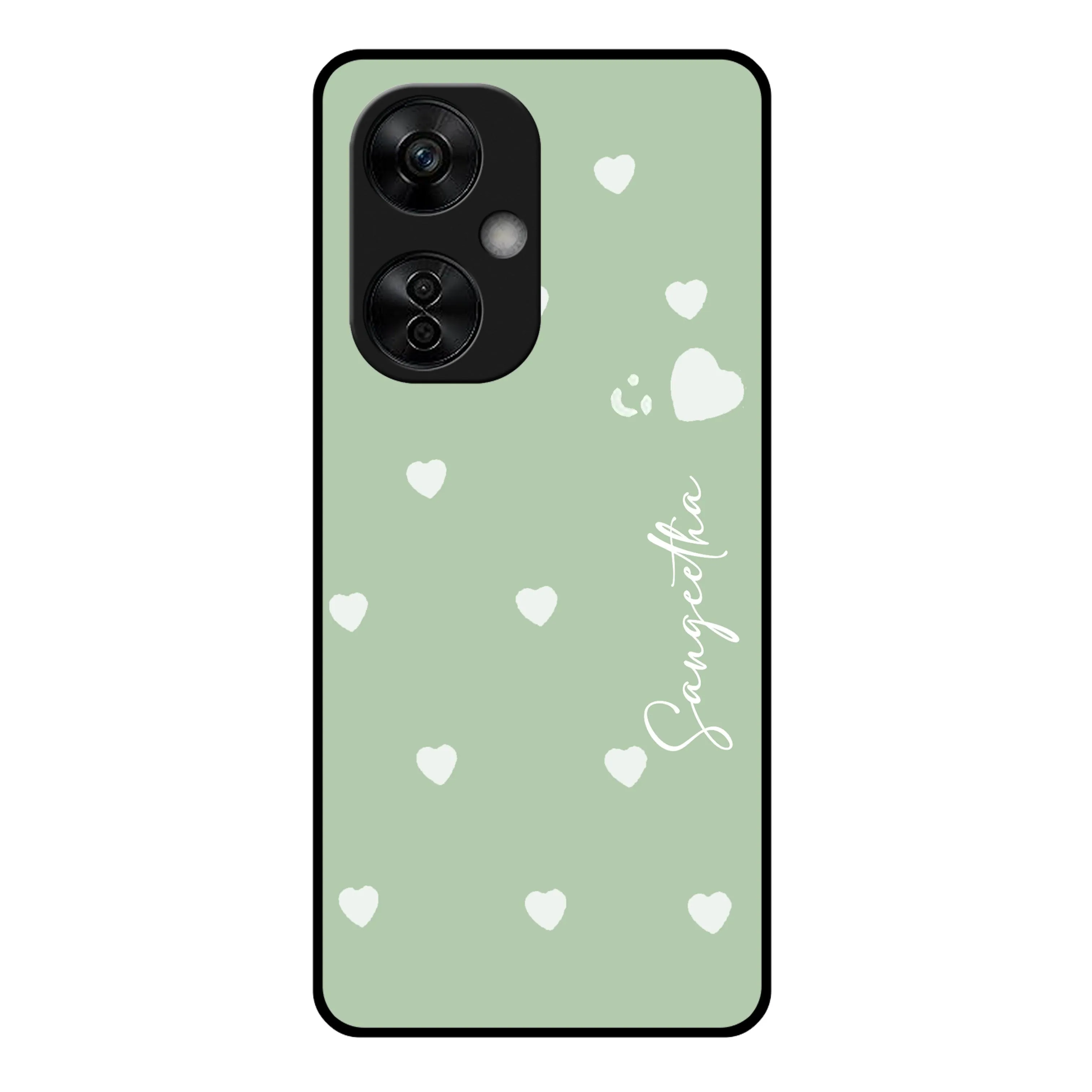Be Loved Glossy Customised Metal Case Cover Mint Green For OnePlus