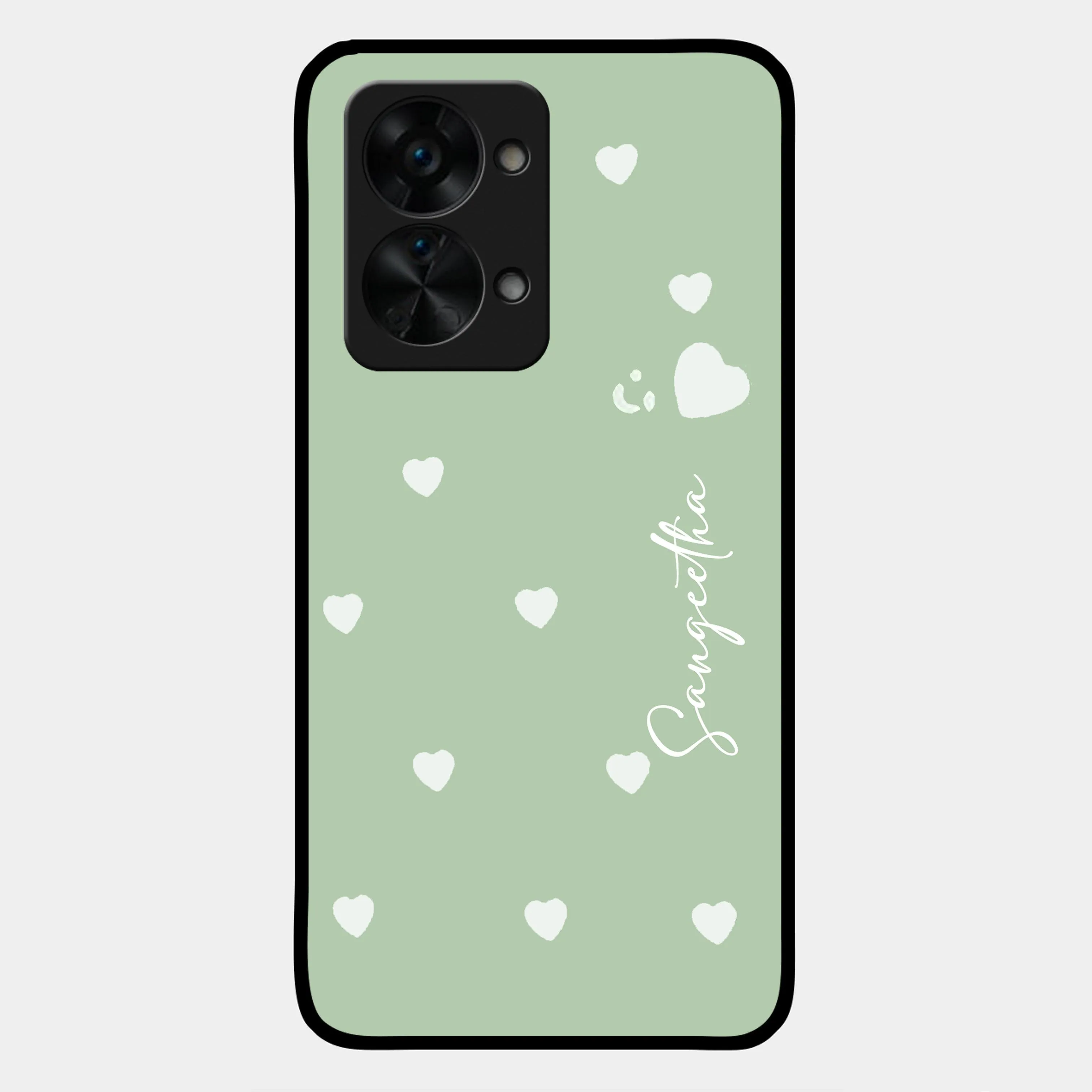 Be Loved Glossy Customised Metal Case Cover Mint Green For OnePlus