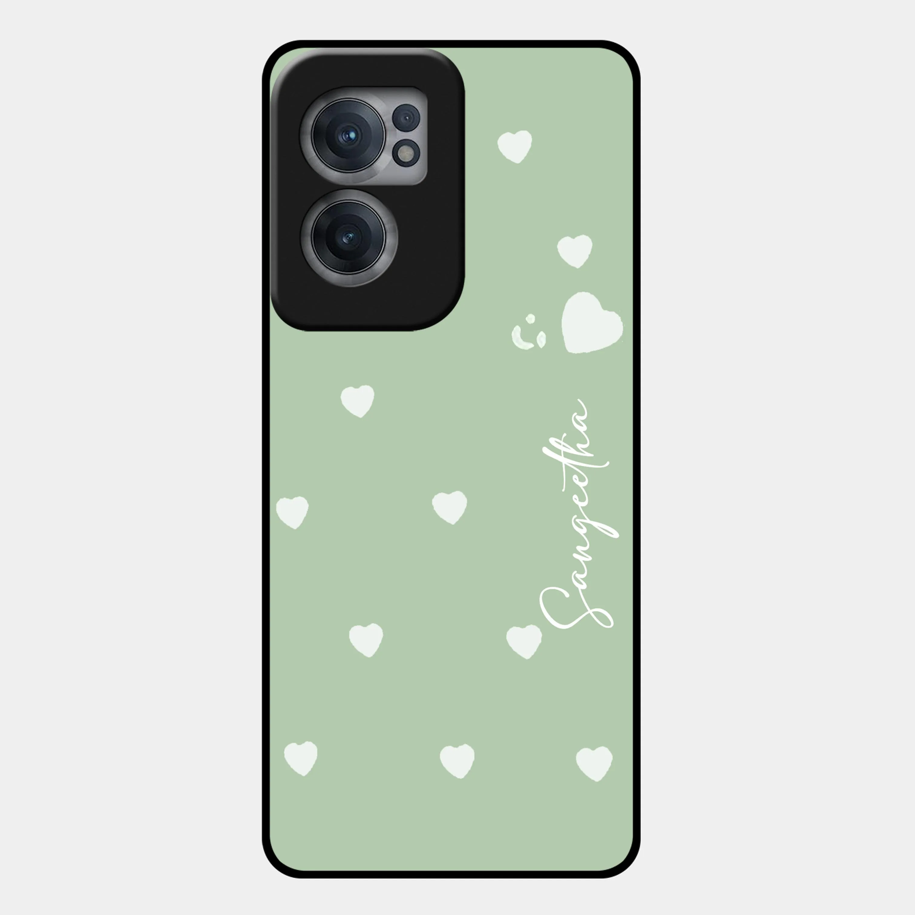 Be Loved Glossy Customised Metal Case Cover Mint Green For OnePlus