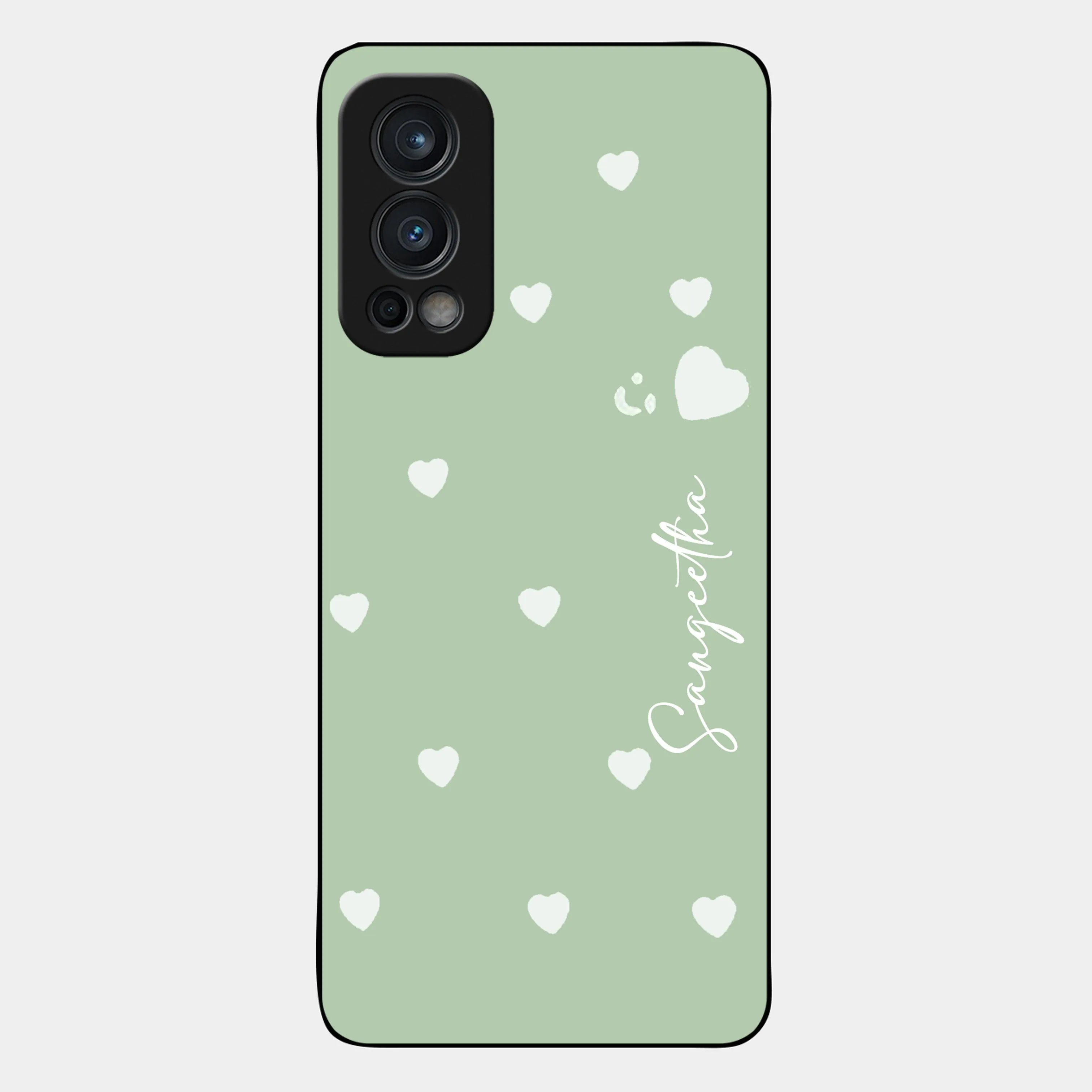 Be Loved Glossy Customised Metal Case Cover Mint Green For OnePlus