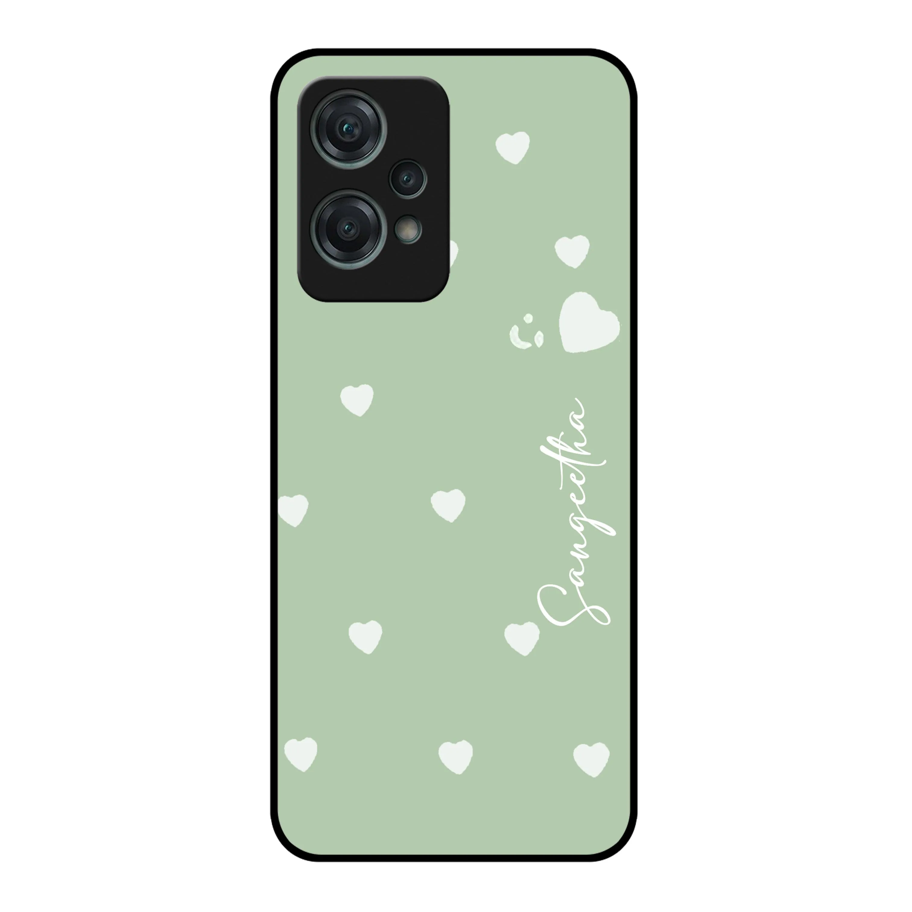 Be Loved Glossy Customised Metal Case Cover Mint Green For OnePlus