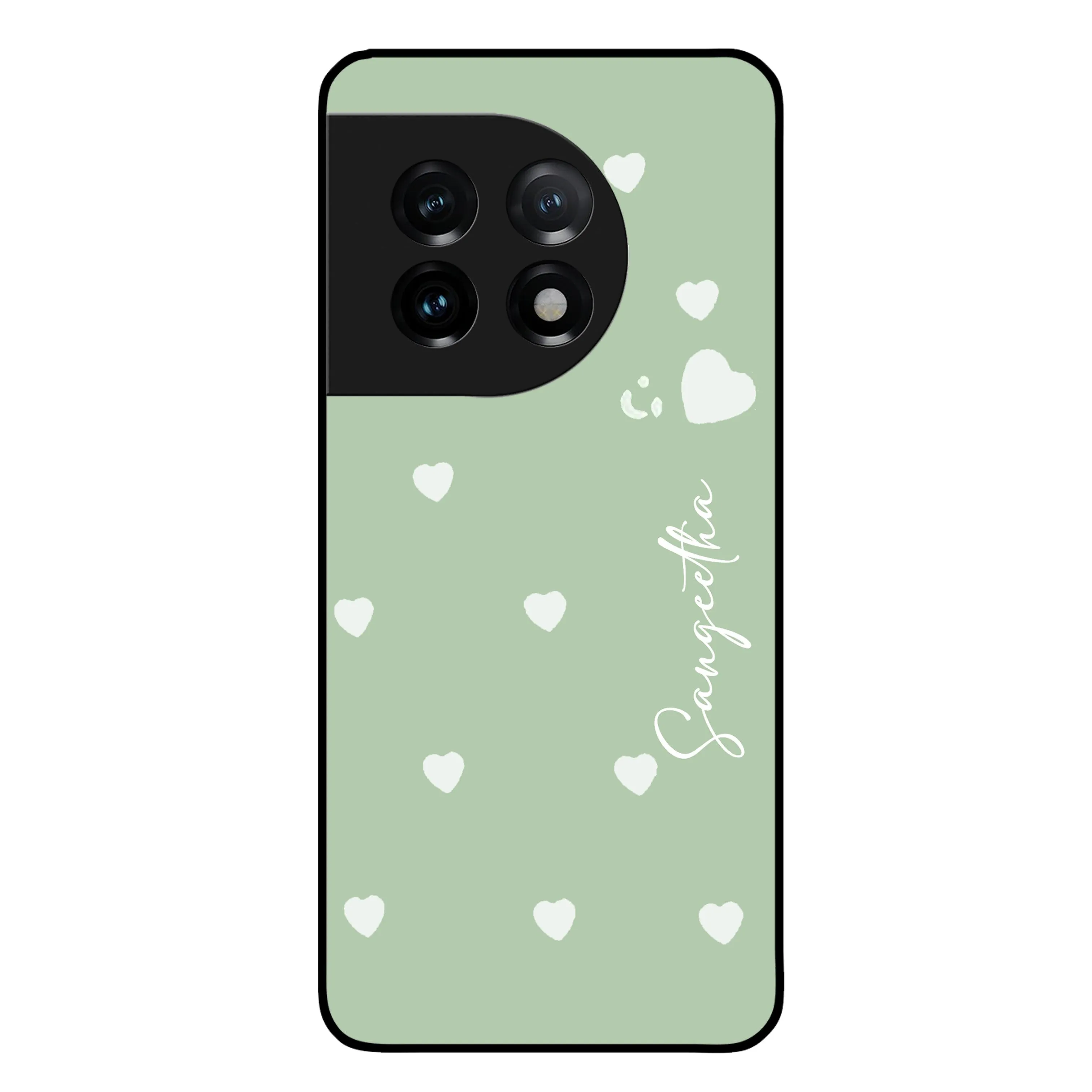Be Loved Glossy Customised Metal Case Cover Mint Green For OnePlus
