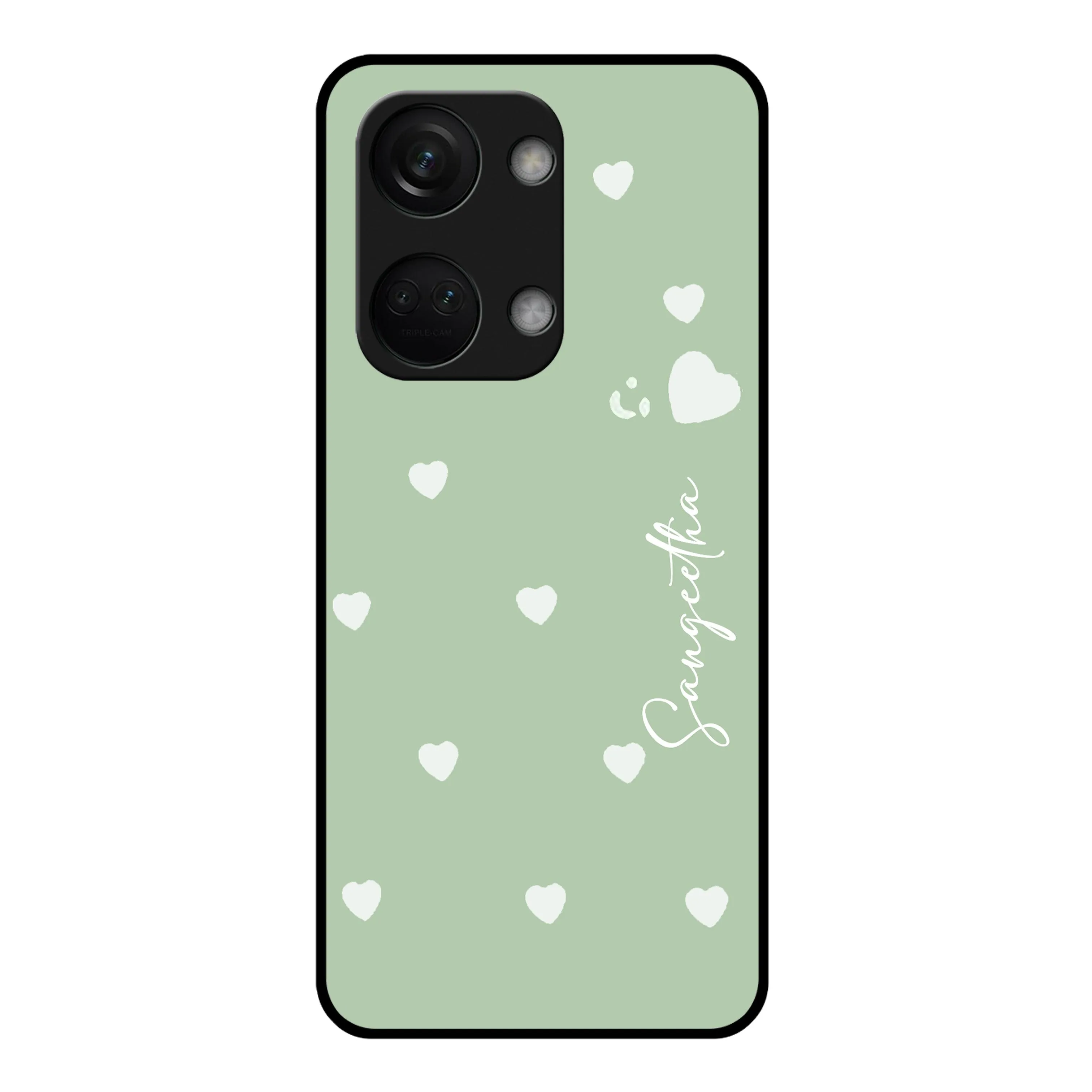 Be Loved Glossy Customised Metal Case Cover Mint Green For OnePlus