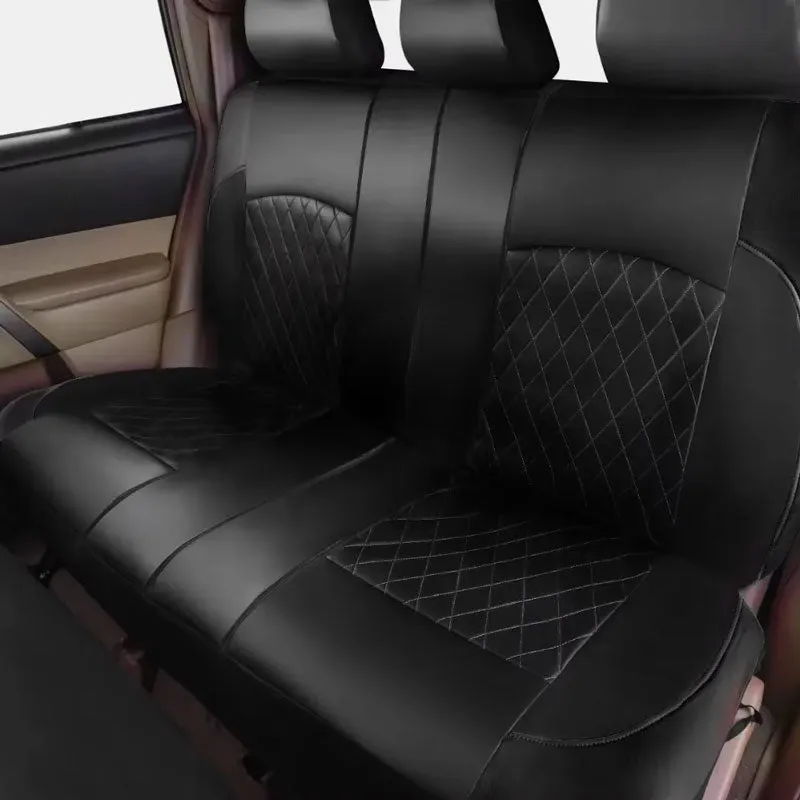 Black Leatherite Car Seat Covers