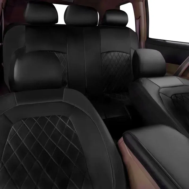 Black Leatherite Car Seat Covers