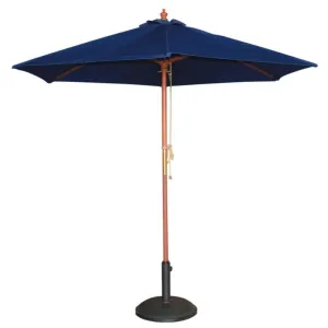 Bolero Tall Round Parasol 2.5m Diameter Navy Blue - GG497