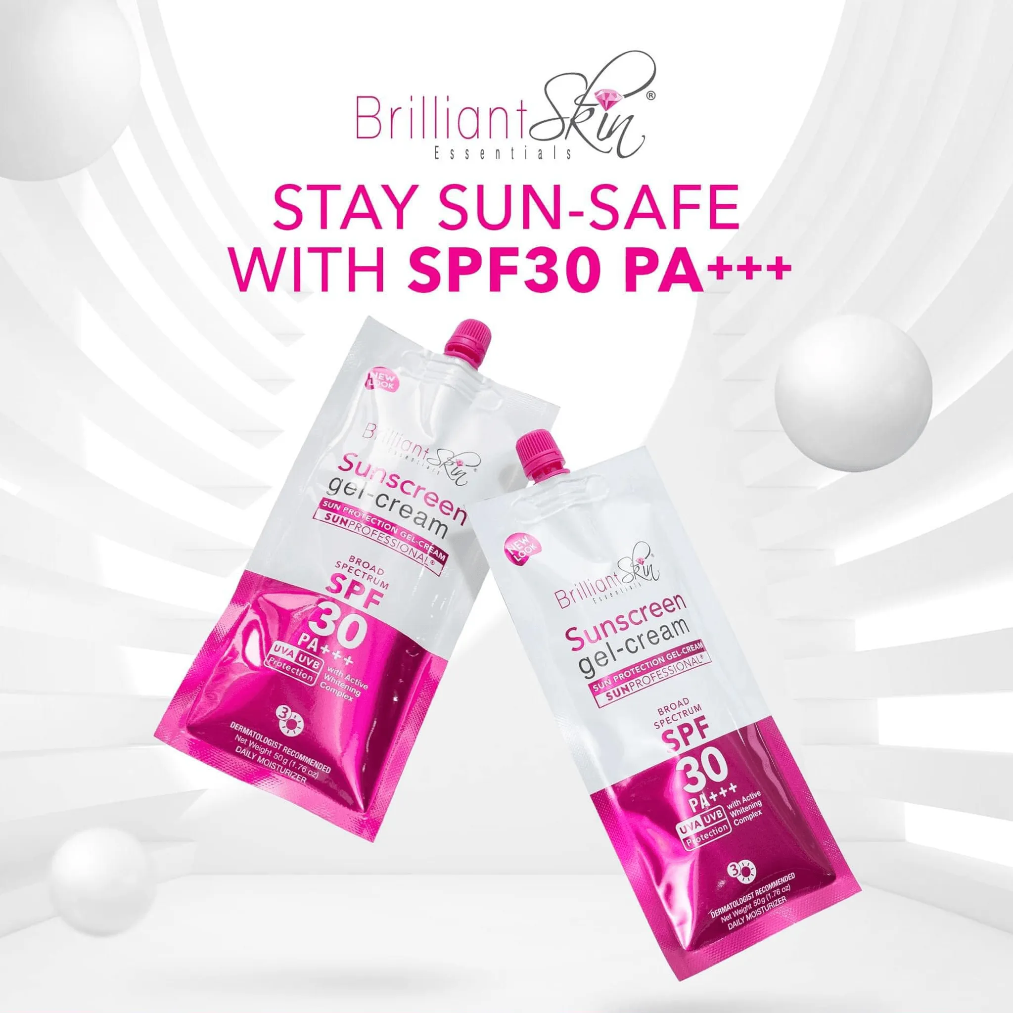 Brilliant Skin Sunscreen Gel-Cream Spf30 PA    - 50g