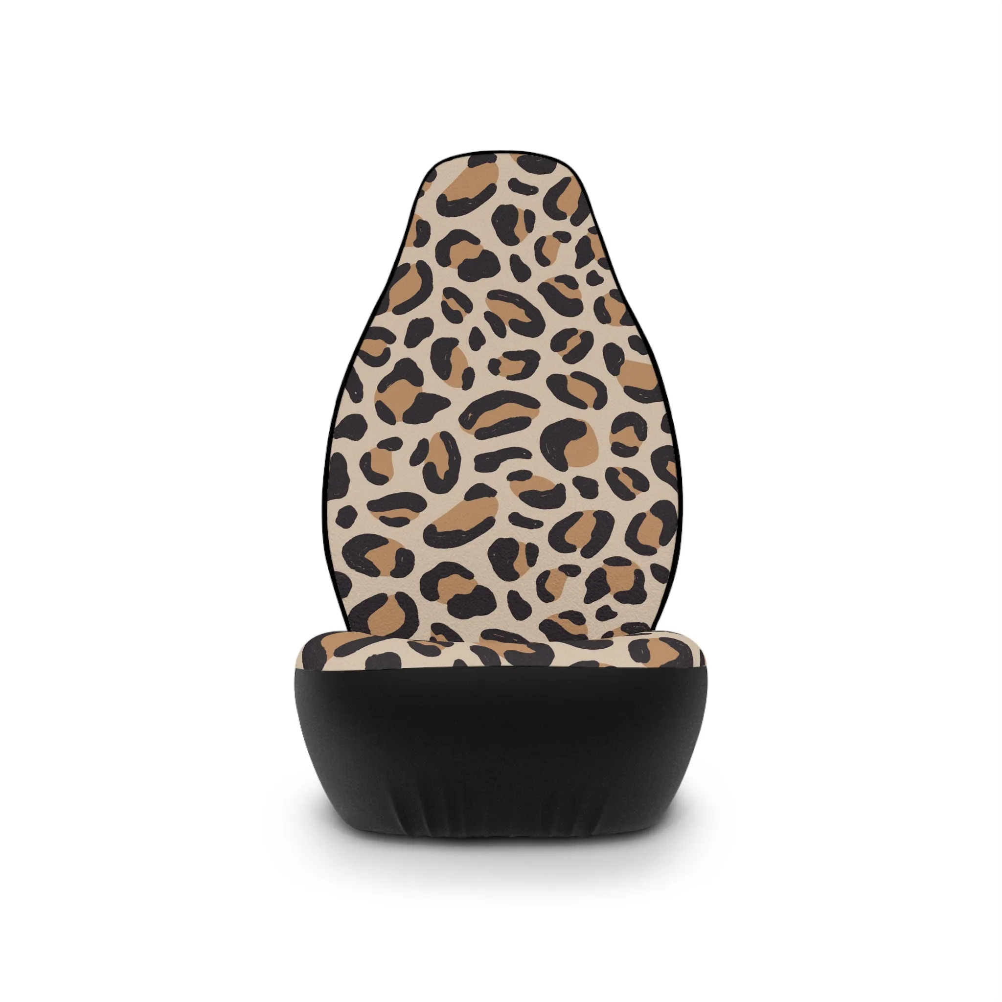 Brown Animal Print Car Seat Cover