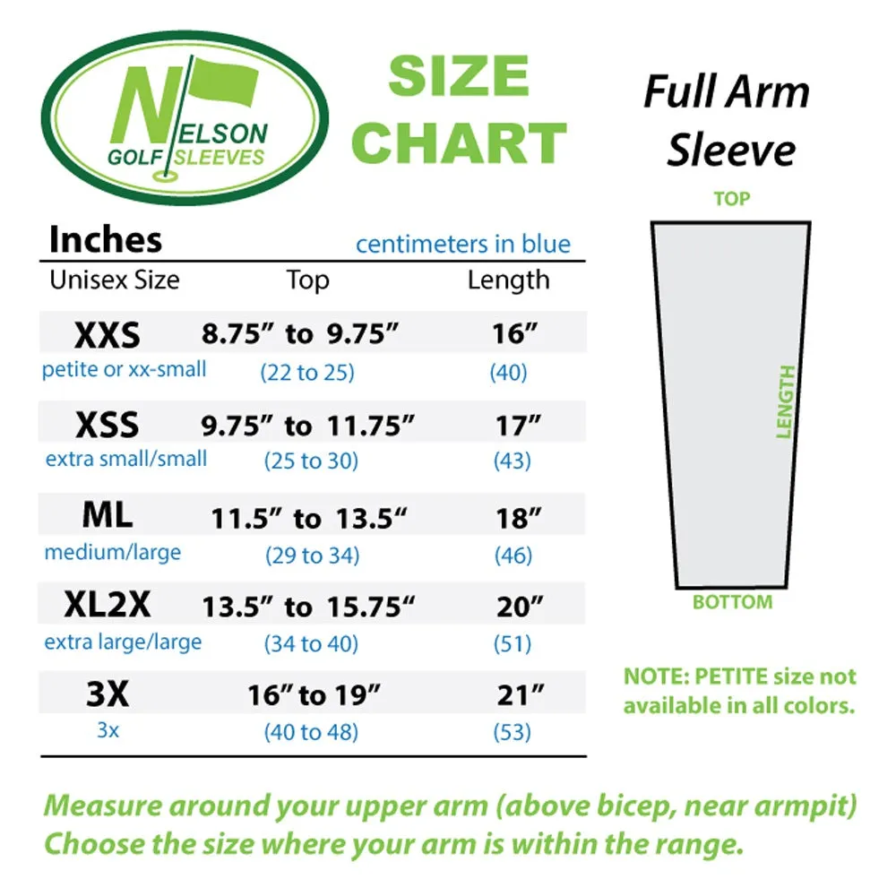 Brown UV Protective Arm Sleeves for Golf