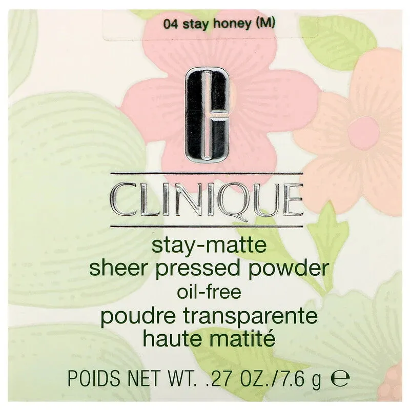 Clinique Stay-Matte Sheer Pressed Powder Oil Free 04 Stay Honey  (En.cl)