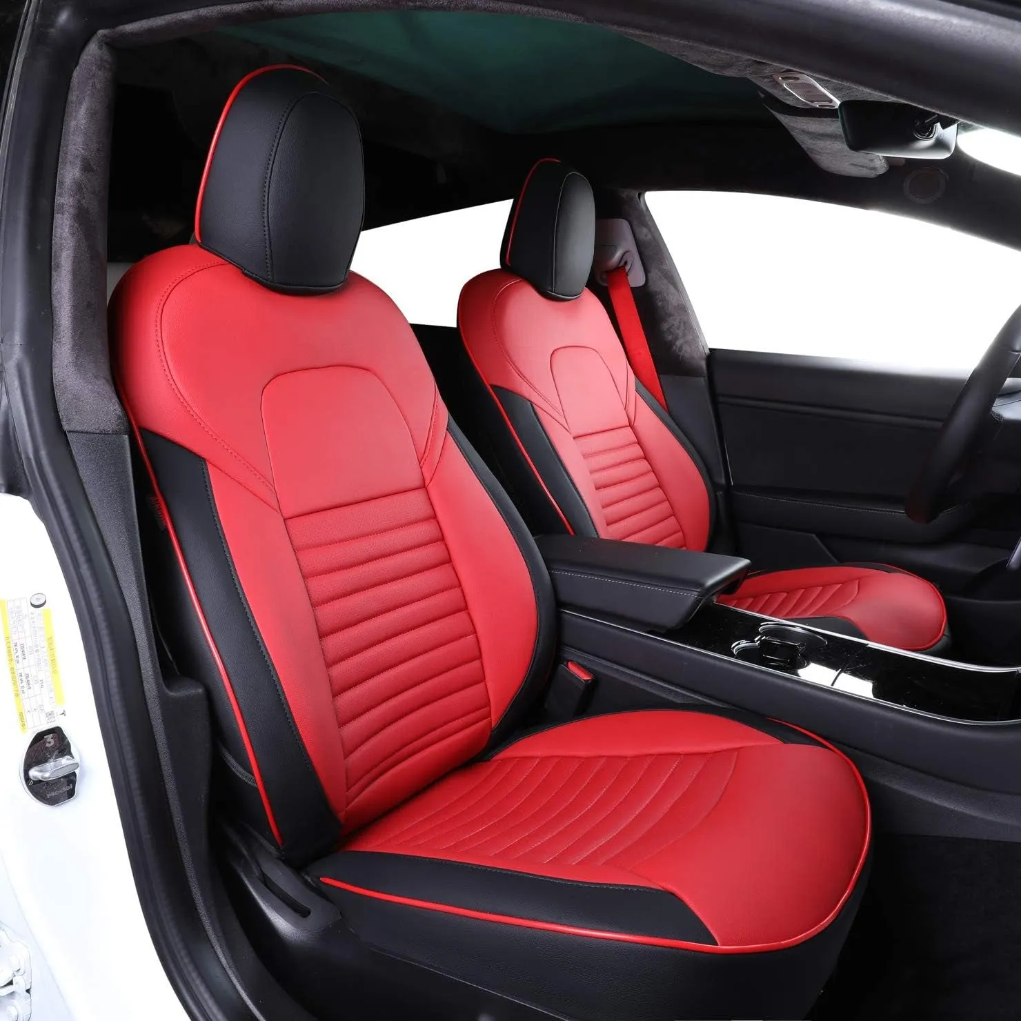 Custom Fit Model X Car Seat Covers for Select Tesla Model X 2019 2020 2021 2022 2023 2024,7 Seats