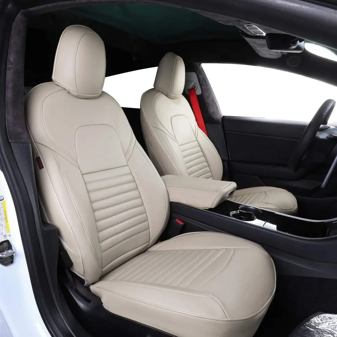 Custom Fit Model X Car Seat Covers for Select Tesla Model X 2019 2020 2021 2022 2023 2024,7 Seats