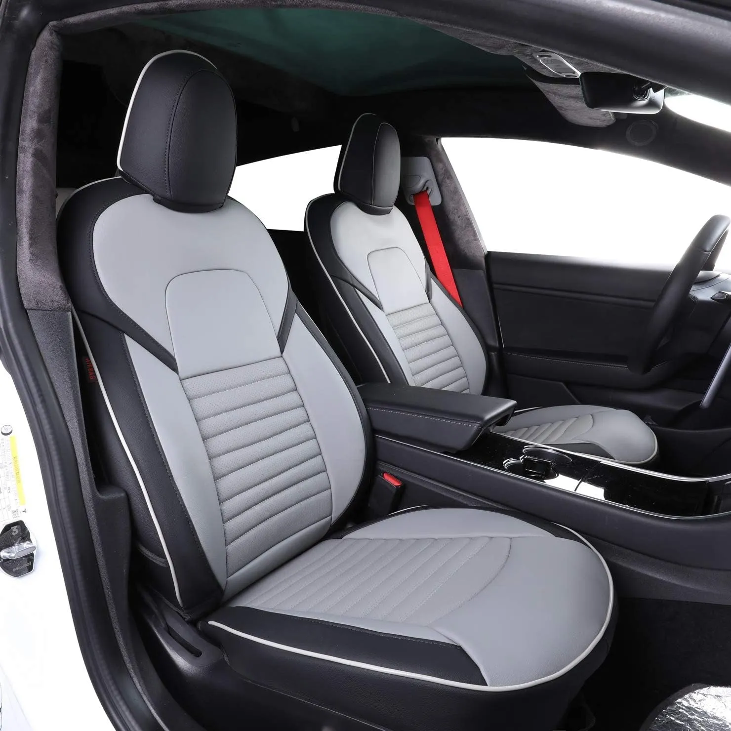 Custom Fit Model X Car Seat Covers for Select Tesla Model X 2019 2020 2021 2022 2023 2024,7 Seats