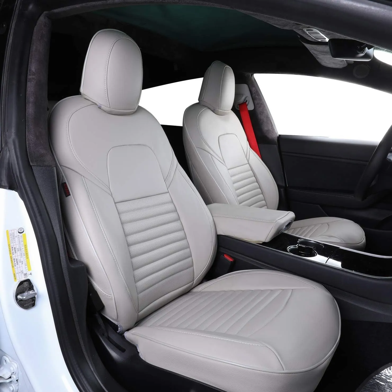 Custom Fit Model X Car Seat Covers for Select Tesla Model X 2019 2020 2021 2022 2023 2024,7 Seats