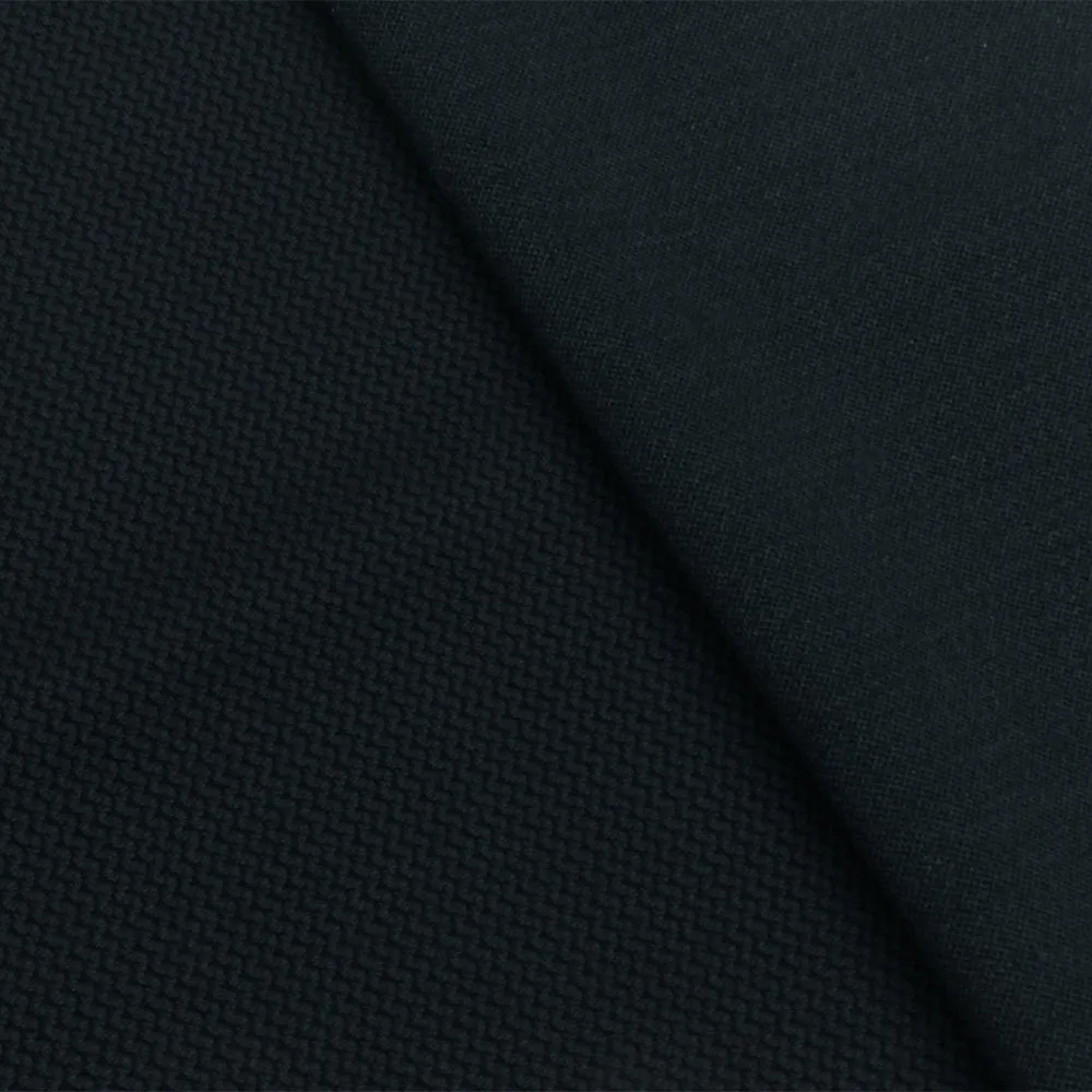Dark Night Navy Mini Wave Stretch Double Knit Fabric