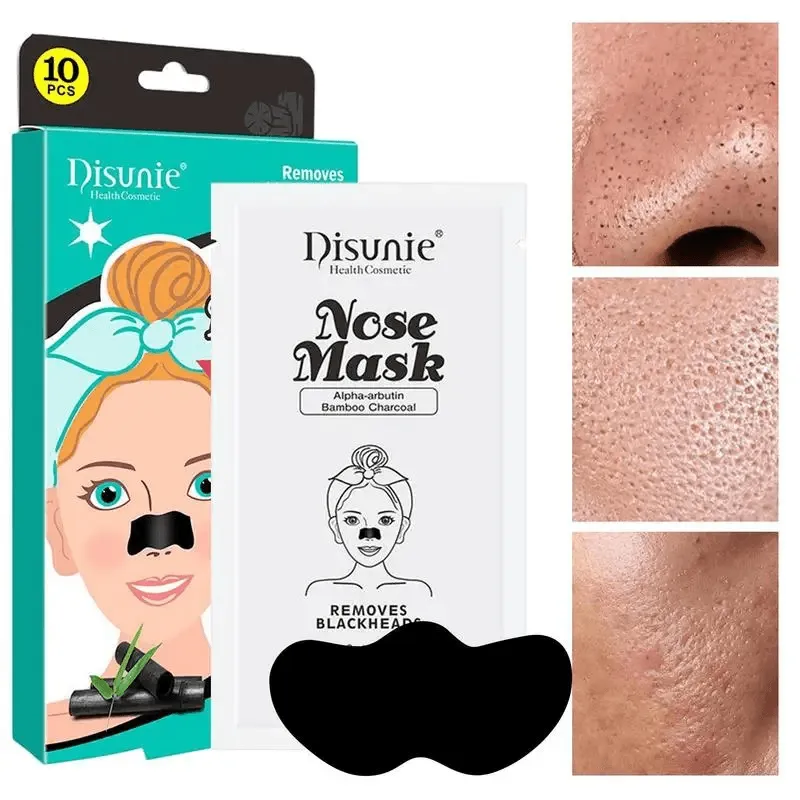 Disunie Removes Blackhead Nose Mask Bamboo Charcoal - 10Pcs