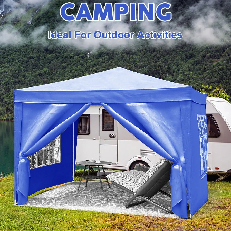 EZ 10x10 ft Pop Up Canopy Outdoor - Blue