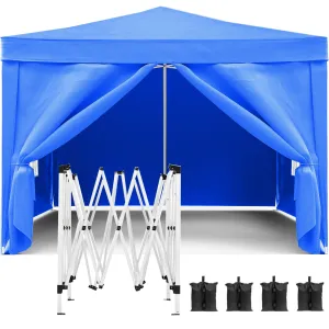EZ 10x10 ft Pop Up Canopy Outdoor - Blue