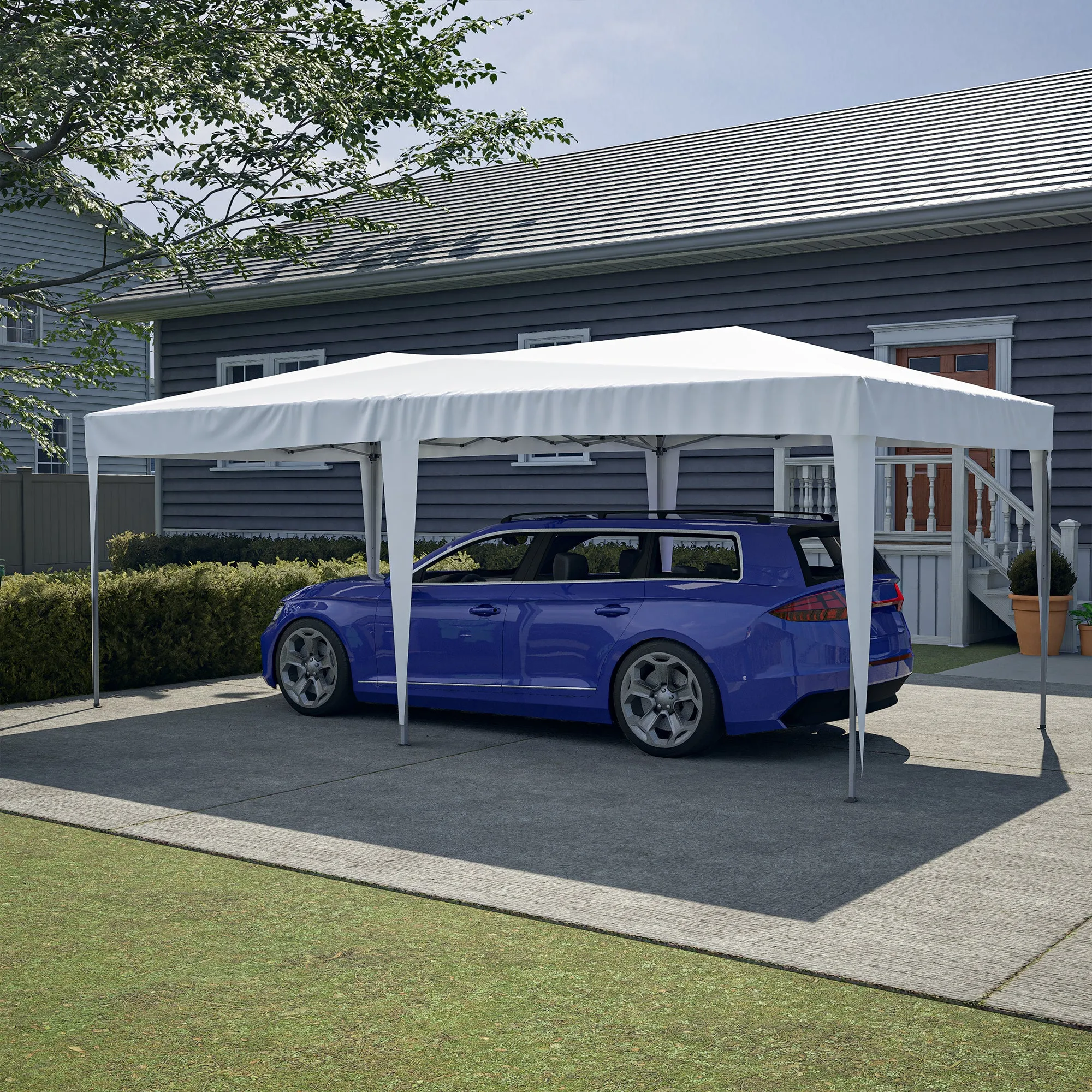 EZ 10x20 ft Pop Up Canopy Outdoor - White