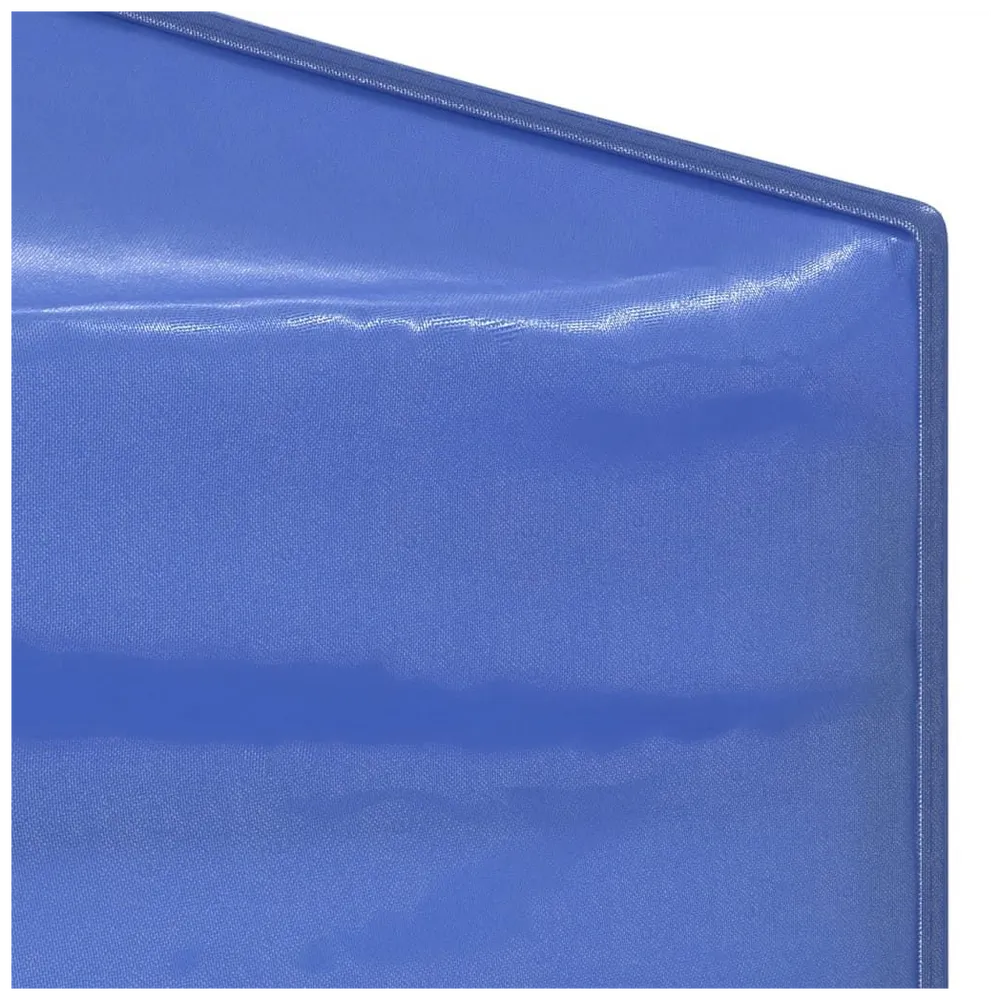 Folding Party Tent with Sidewalls Blue 3x3 m