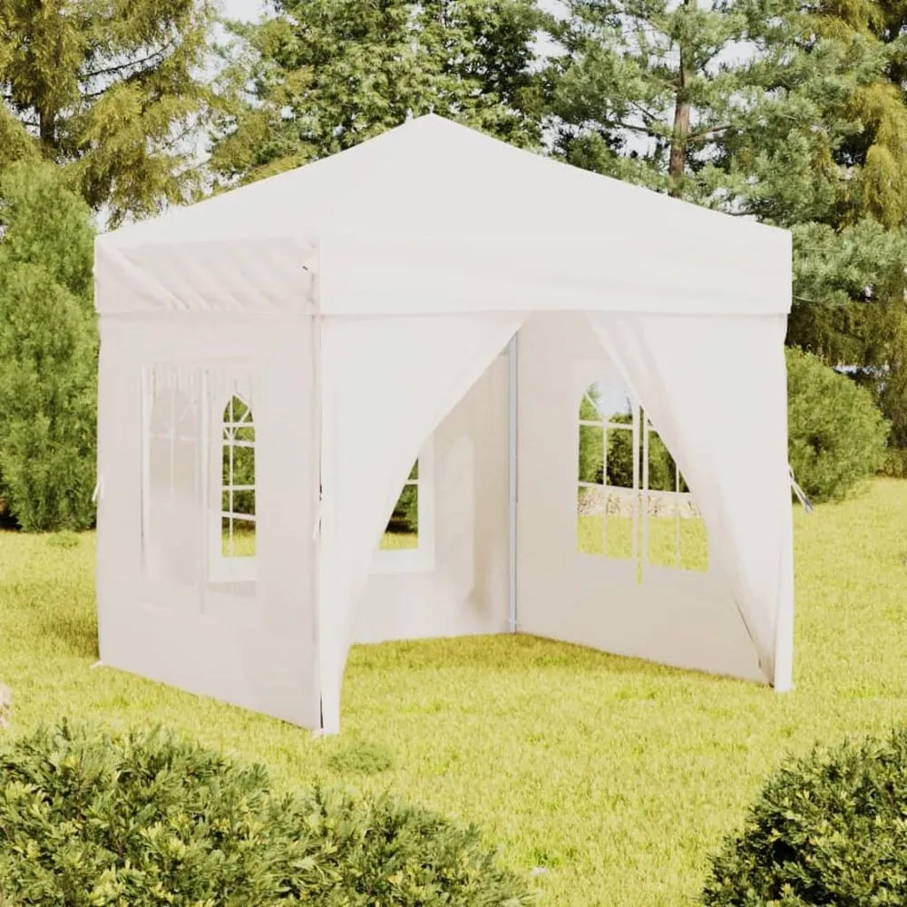 Folding Party Tent with Sidewalls Blue 3x3 m