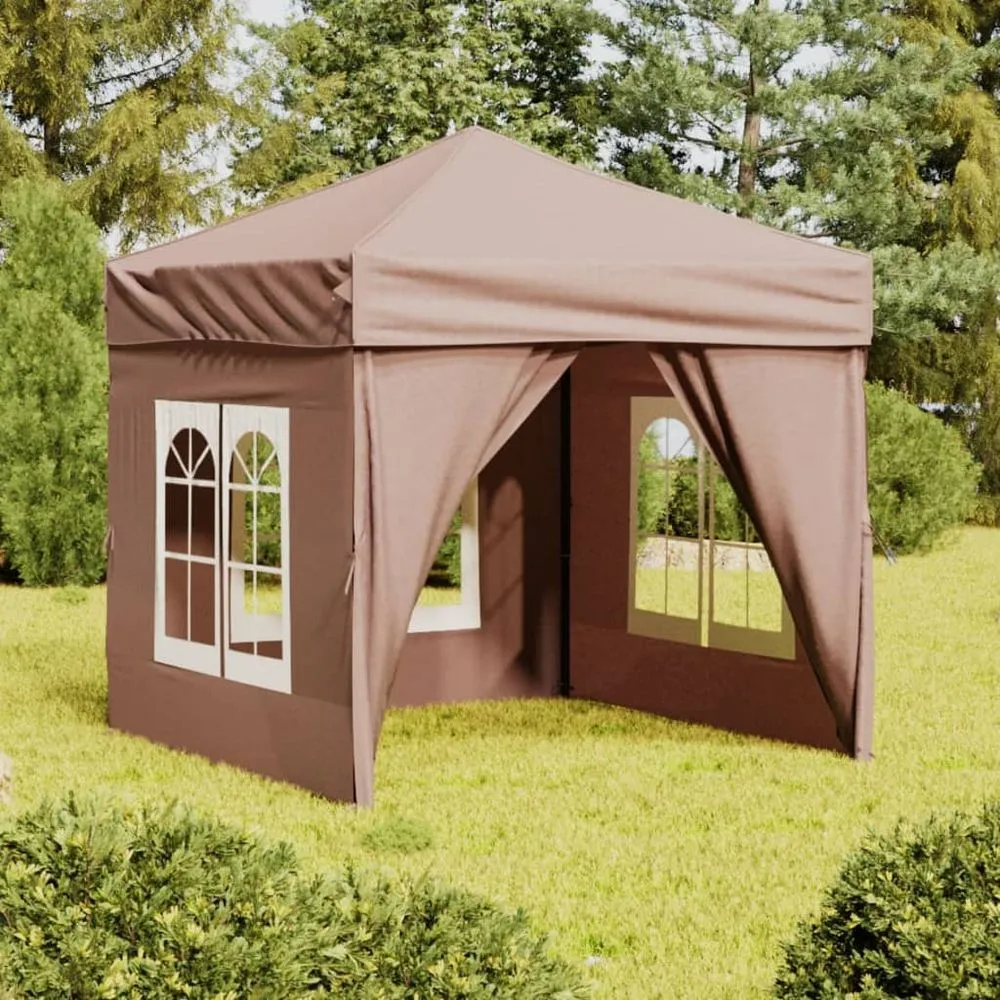 Folding Party Tent with Sidewalls Blue 3x3 m
