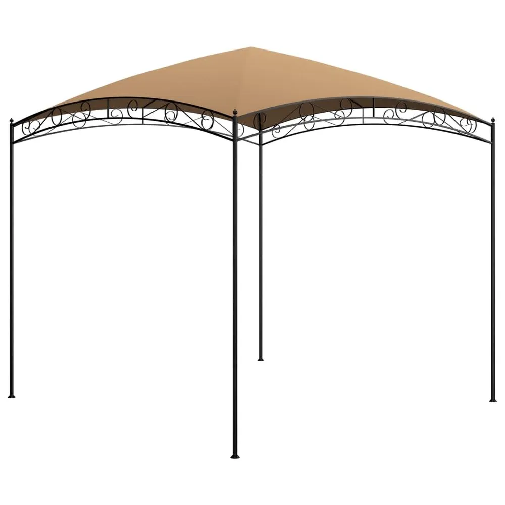 Gazebo 3x3x2.65m to 3x4x2.65m in Taupe, Anthracite & Cream 180 g/m²