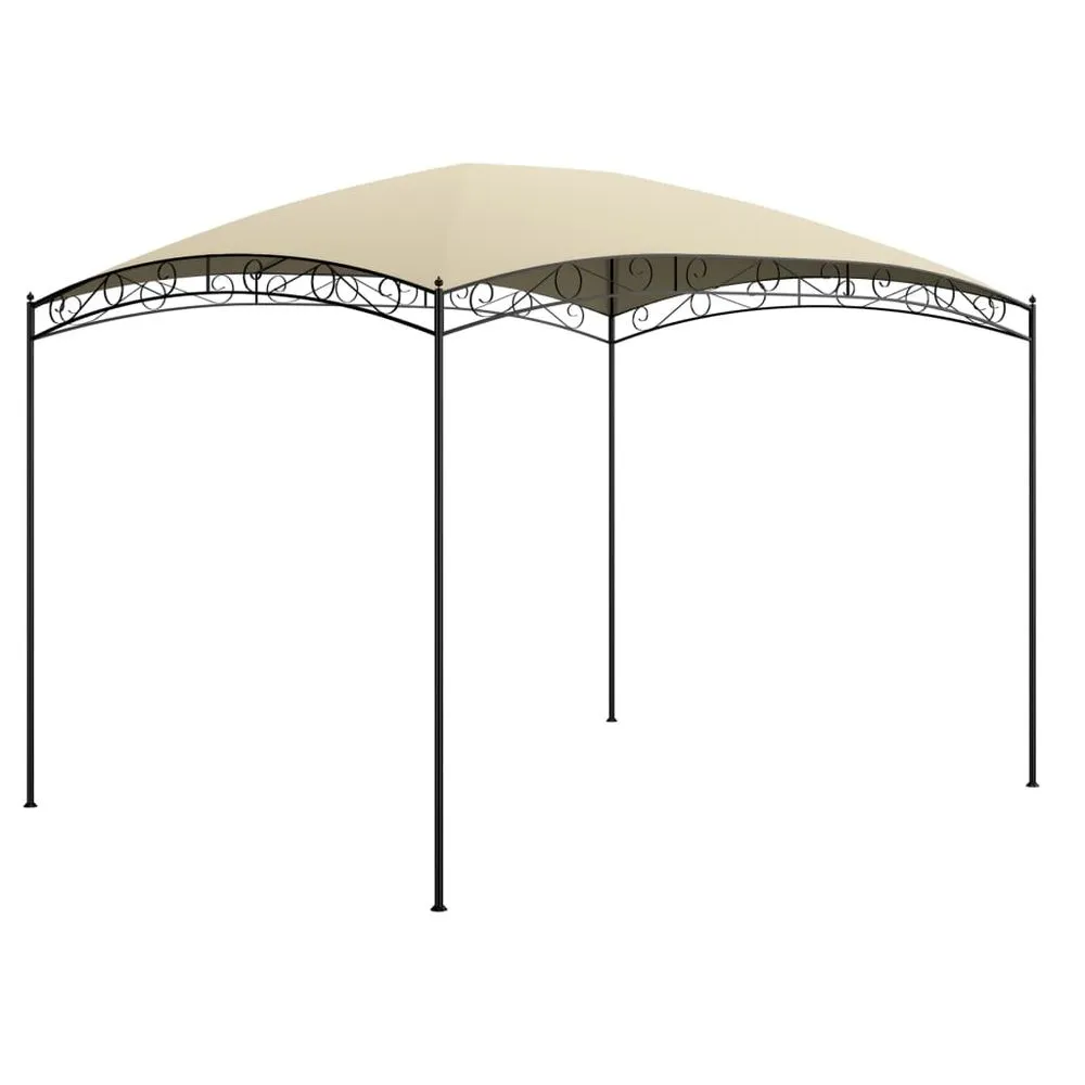 Gazebo 3x3x2.65m to 3x4x2.65m in Taupe, Anthracite & Cream 180 g/m²