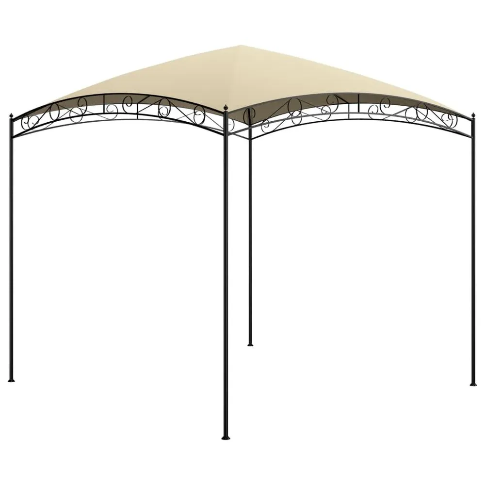 Gazebo 3x3x2.65m to 3x4x2.65m in Taupe, Anthracite & Cream 180 g/m²
