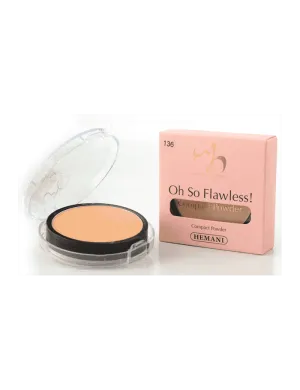 Hemani Oh So Flawless Compact Powder (Light Beige)