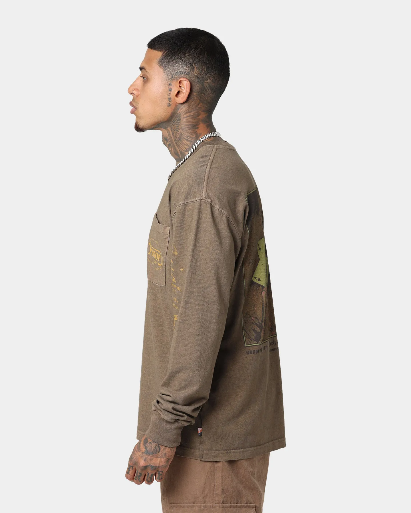 Honor The Gift Lucky Hand Long Sleeve T-Shirt Coyote