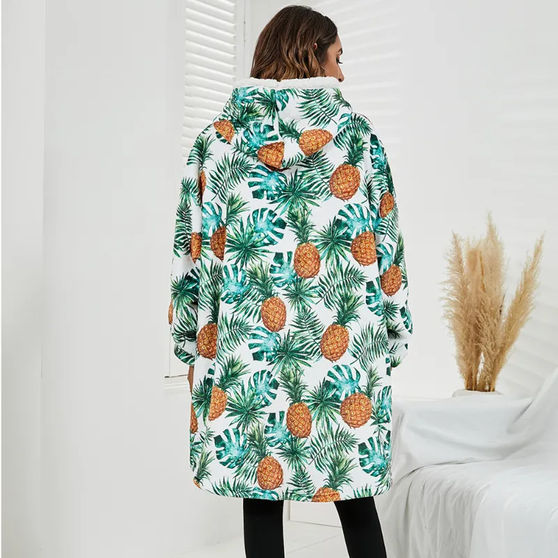 Hoodies Blankets Thickened Pullover Sweater Lazy Blanket Home Wear