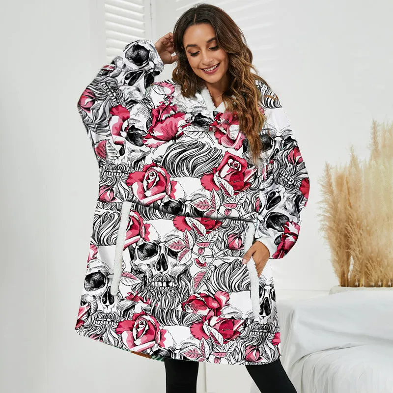 Hoodies Blankets Thickened Pullover Sweater Lazy Blanket Home Wear